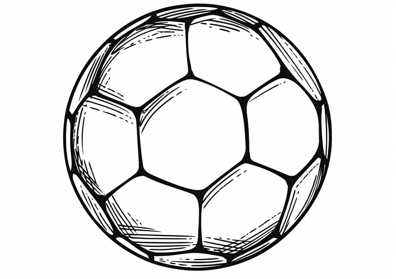 Crafts & Hobbies Coloring Pages, Soccer ball